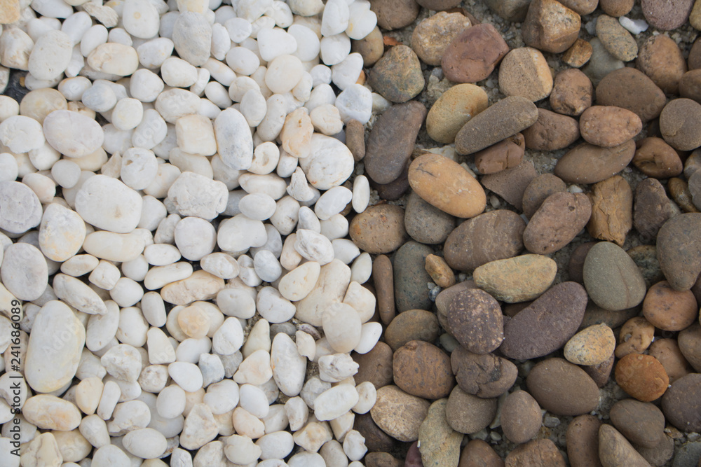 Close-up stones background In the park,overhead or top view Close-up stones background In the park,overhead or top view