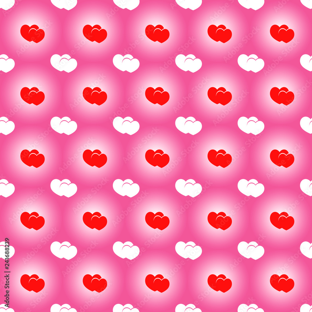 Seamless pattern with hearts. Valentine's Day background. Seamless pattern with hearts. Valentine's Day background.