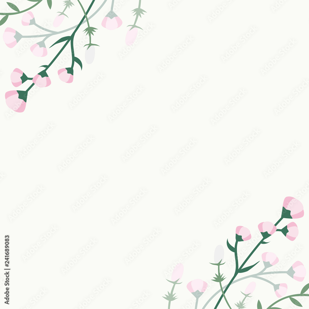 Floral summer background Floral summer background