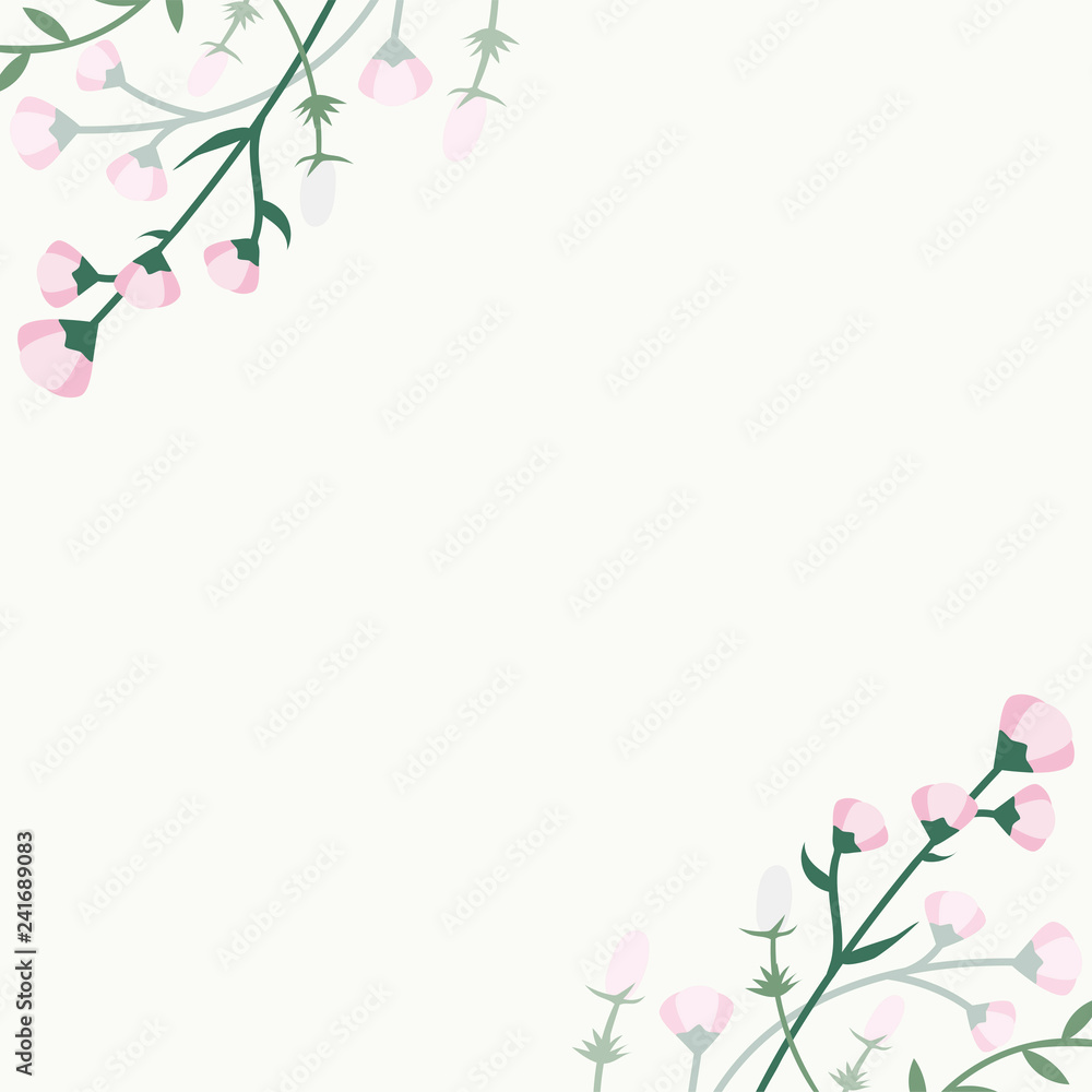 Floral summer background