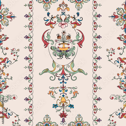 Vintage flourish pattern