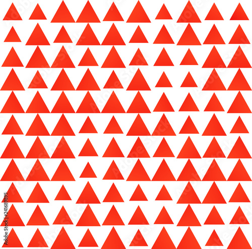 Triangles with a RED gradient. Seamless vector pattern for design of fabric  wallpapers. . Vector