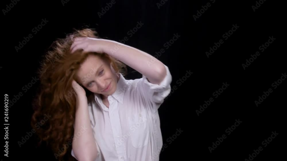 undressing	sexy girl is dancing