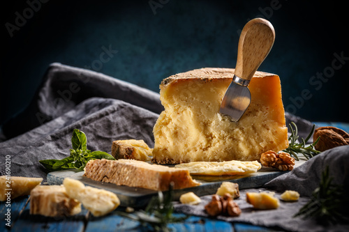 Obraz na plátne Parmesan cheese composition