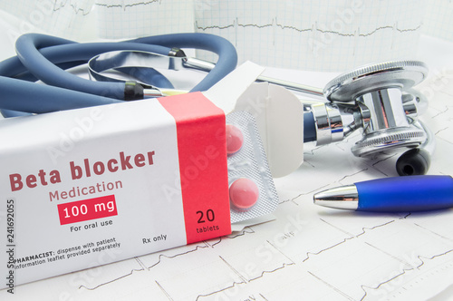 Фотография Beta blocker drug for treatment pathologies of heart and blood vessels