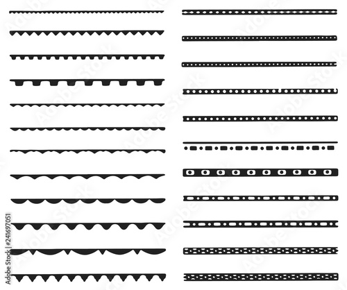 borders and divider set #vector design decoration elements