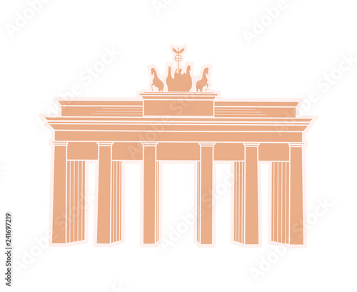 Great Triumphal Arch of Germany Travel Sticker
