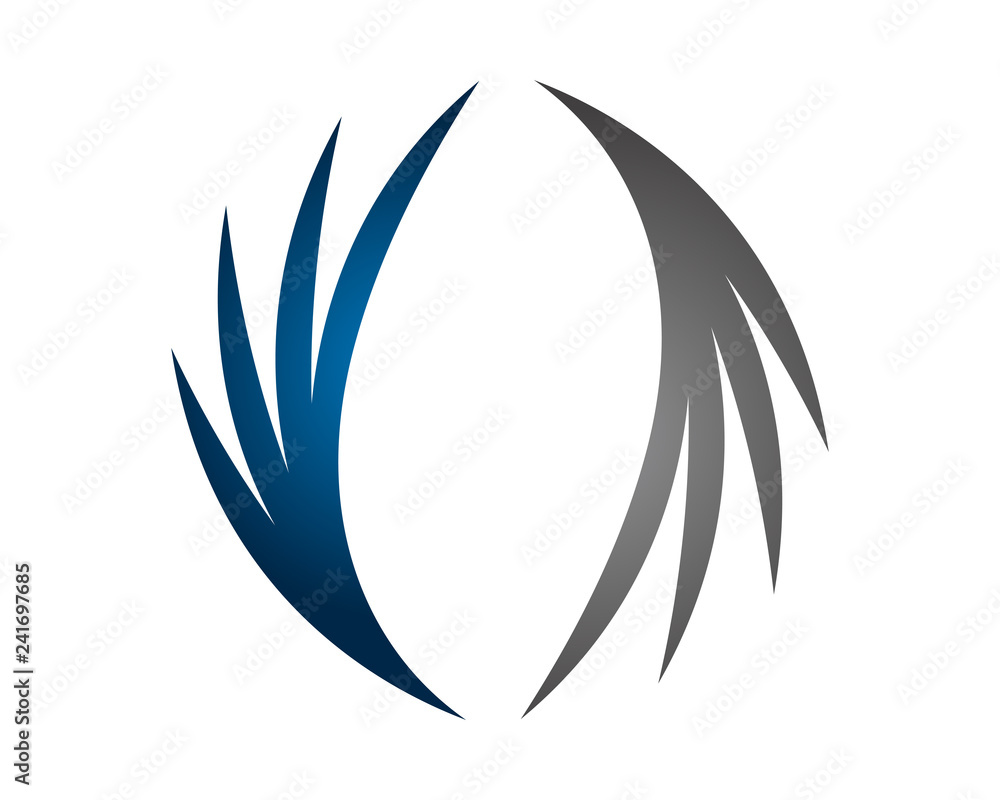 abstract wing logo icon template abstract wing logo icon template