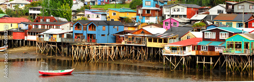 Foto Palafitos de Chiloe en Castro. Chile