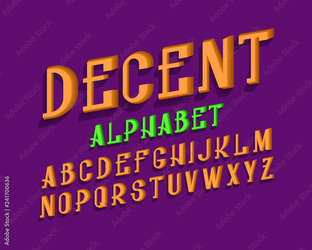 Decent isolated english alphabet. Urban volumetric letters font. Decent isolated english alphabet. Urban volumetric letters font.