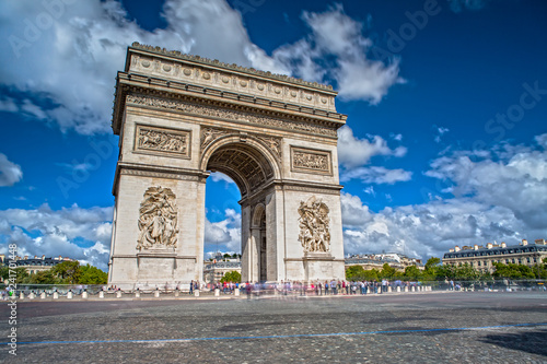 Arc de Triomphe on the Champs Elysees in Paris © susanne2688