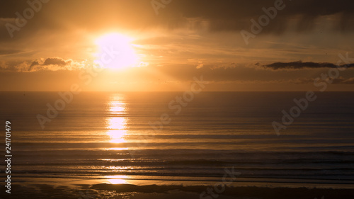 Fototapeta Naklejka Na Ścianę i Meble -  Sunset on the french coast