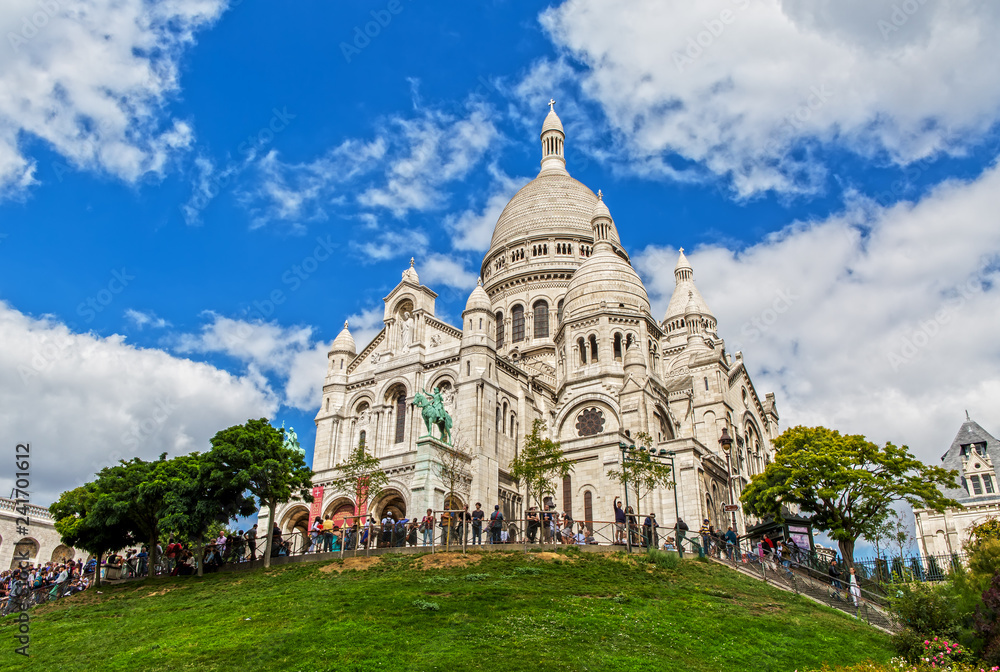 Sacre Coeur on the Montmartre Hill