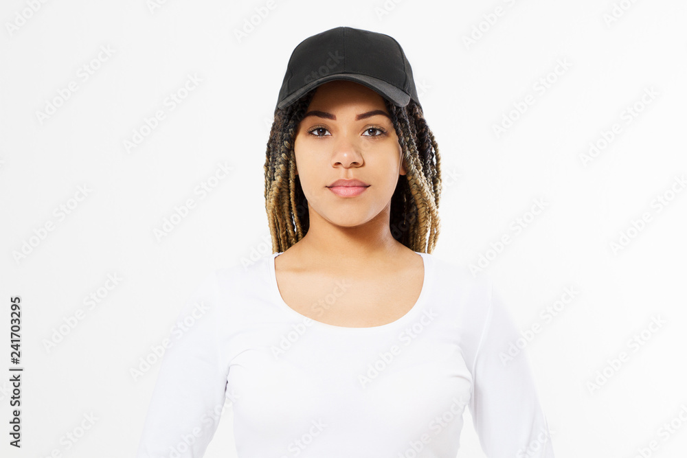 Summer t shirt design and people concept close up of young afro american woman in blank template white t-shirt. Mock up. Copy space. African hair style. front view. Summer t shirt design and people concept close up of young afro american woman in blank template white t-shirt. Mock up. Copy space. African hair style. front view.