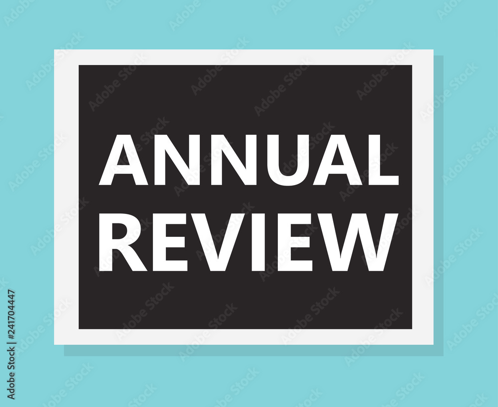 annual review concept- vector illustration annual review concept- vector illustration