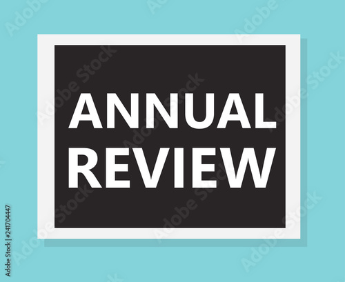 annual review concept- vector illustration
