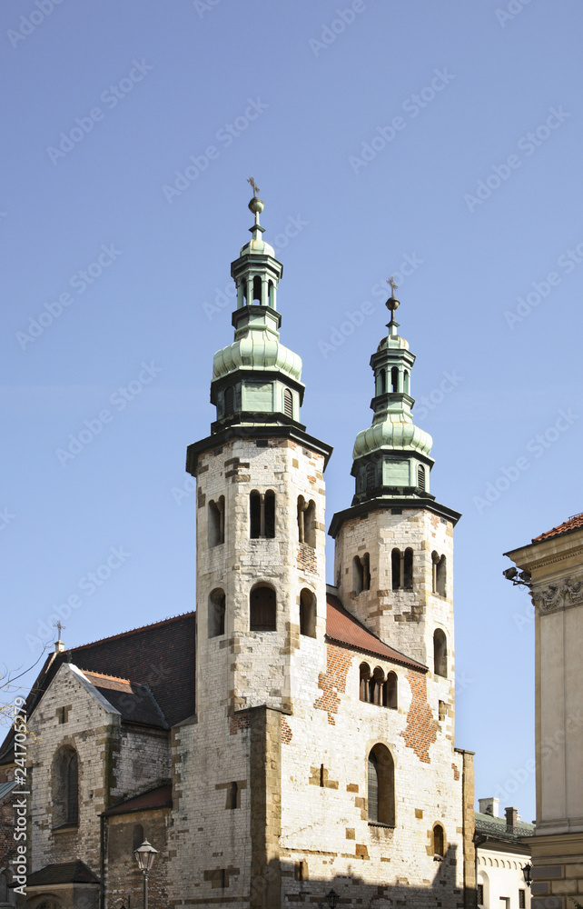 Fototapeta premium Church of St. Andrew in Krakow. Poland