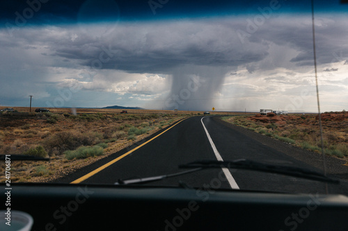 Rain in the desert