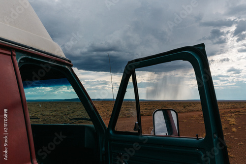 Rainy day in the desert