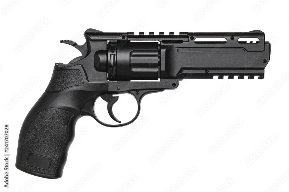 pneumatic pistol isolated on white pneumatic pistol isolated on white
