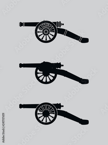 Vector retro cannon