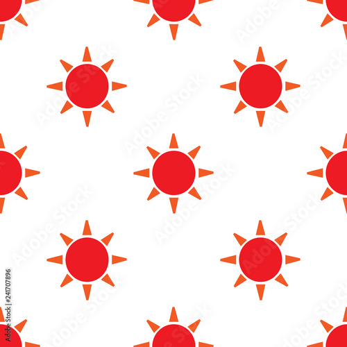 Vector seamless pattern with sun. Surface for wrapping paper, shirts, cloths, Digital paper