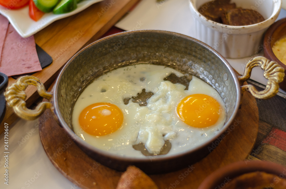 Turkish Breakfast on the table,close up, Turkish Breakfast on the table,close up,