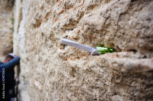 Klagemauer und Wunsch