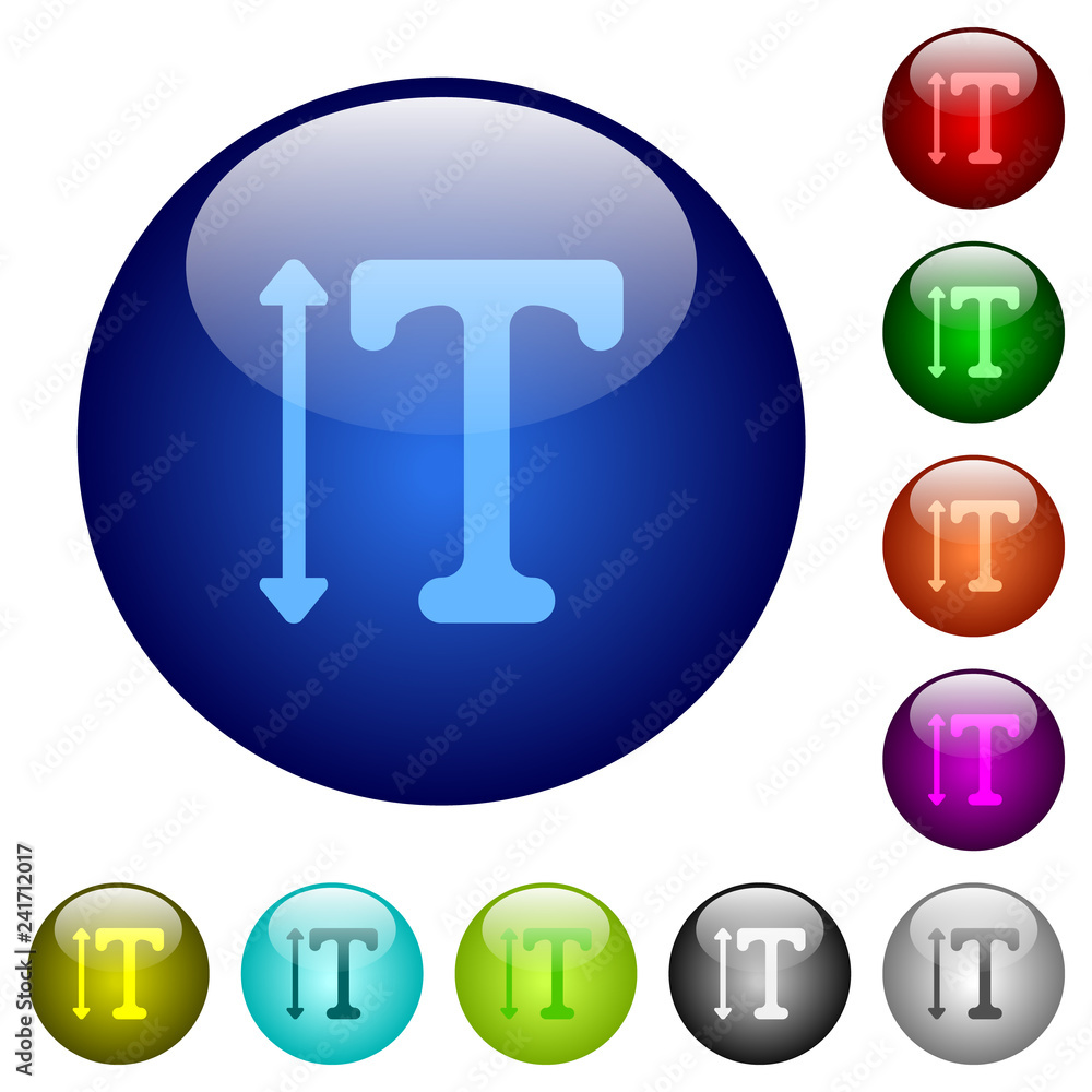 Adjust font height color glass buttons Adjust font height color glass buttons