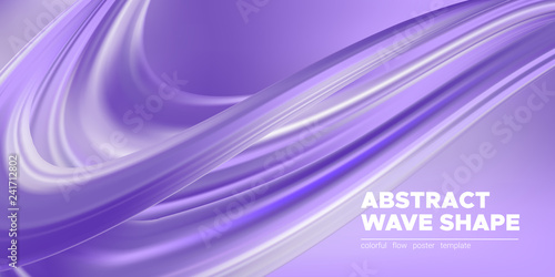Purple Abstract Background with Liquid Shape.