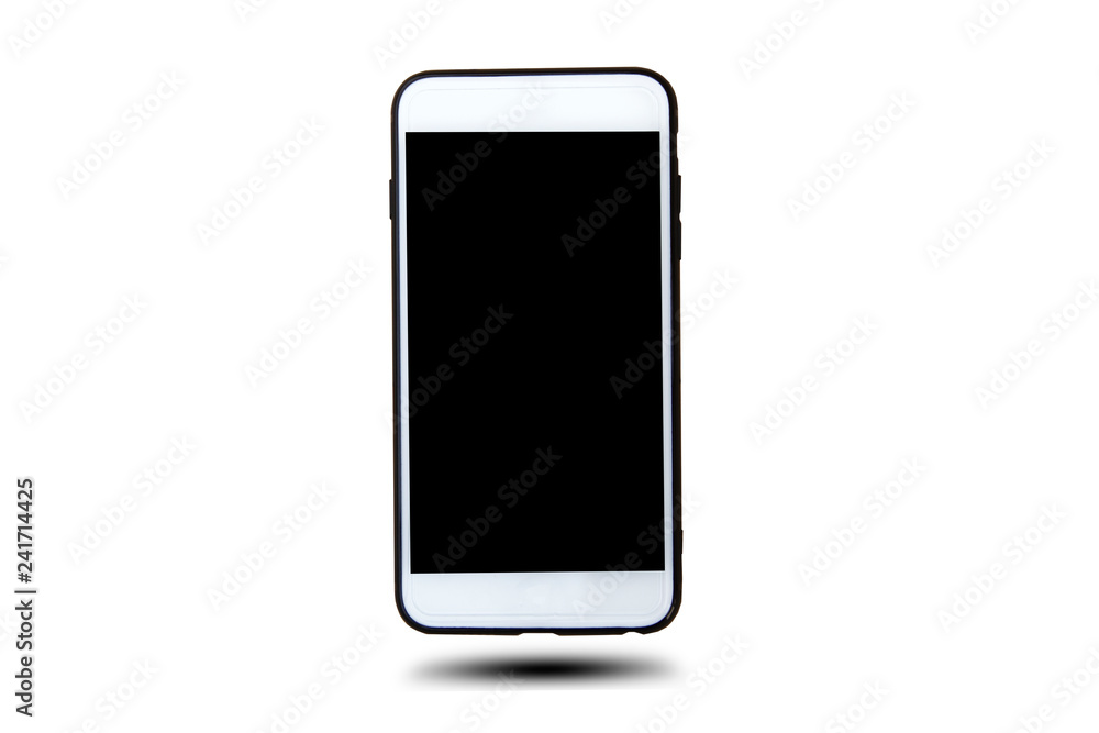 Mobile phone smart technology on white background Mobile phone smart technology on white background