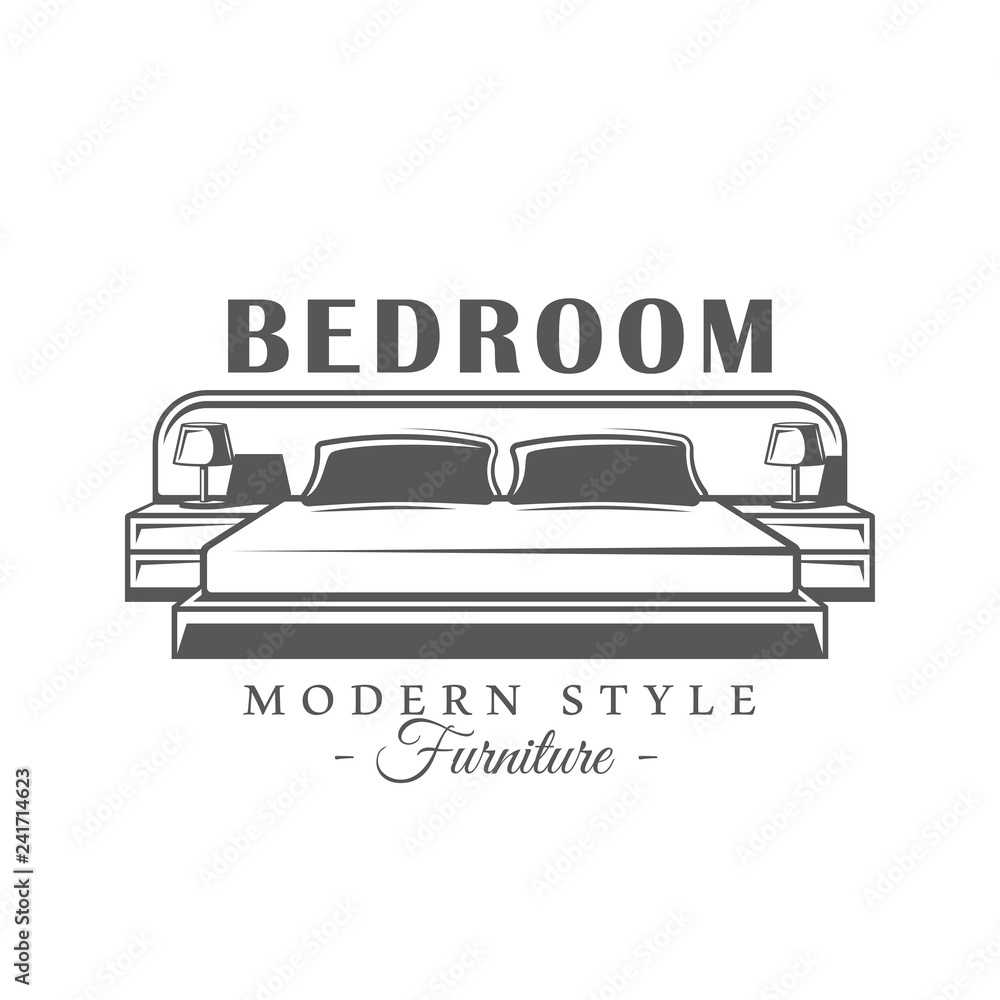 Furniture label isolated on white background Furniture label isolated on white background
