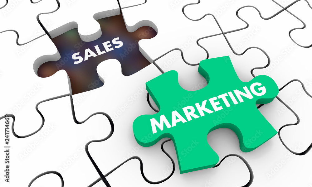 Sales and Marketing Puzzle Piece Hole 3d Illustration Sales and Marketing Puzzle Piece Hole 3d Illustration