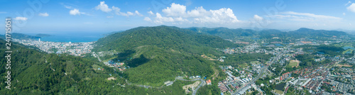 Panorama landscape nature view from Drone shot