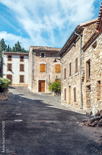 Lagrasse village in southern France on a sunny day