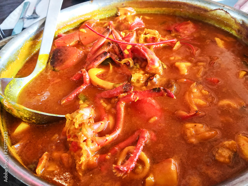 guiso de arroz caldoso con bogavante 