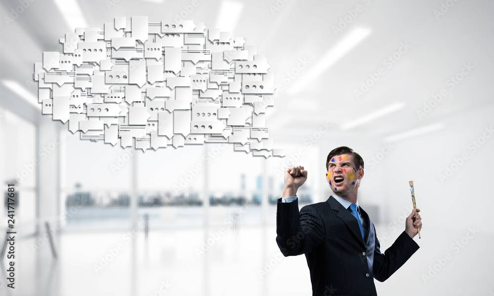 Conceptual image of modern doing business Conceptual image of modern doing business
