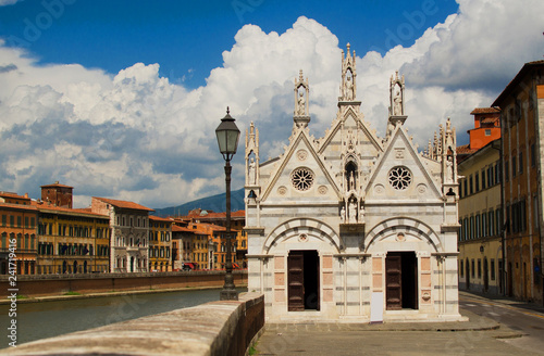 Gothic cathedral Santa Maria della Spina. Pisa. Italy
