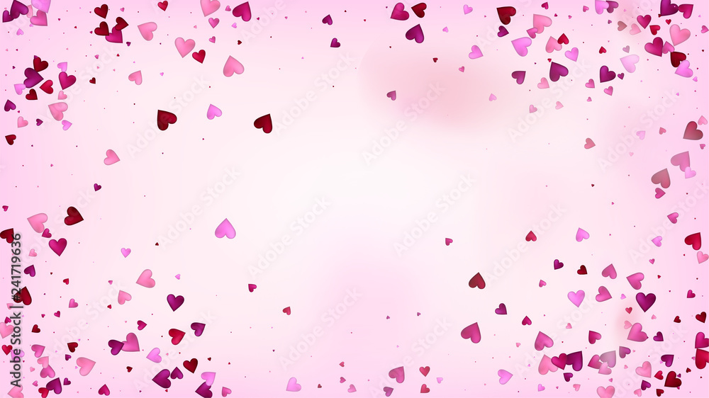 Realistic Hearts Vector Confetti. Valentines Day Wedding Pattern. Elegant Gift, Birthday Card, Poster Background Valentines Day Decoration with Falling Down Hearts Confetti. Beautiful Pink Scatter Realistic Hearts Vector Confetti. Valentines Day Wedding Pattern. Elegant Gift, Birthday Card, Poster Background Valentines Day Decoration with Falling Down Hearts Confetti. Beautiful Pink Scatter