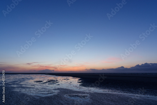 Abendstimmung am Strand von Langeoog