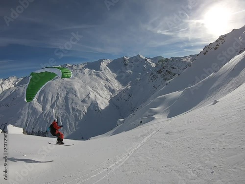 Speed riding In the French Alps
