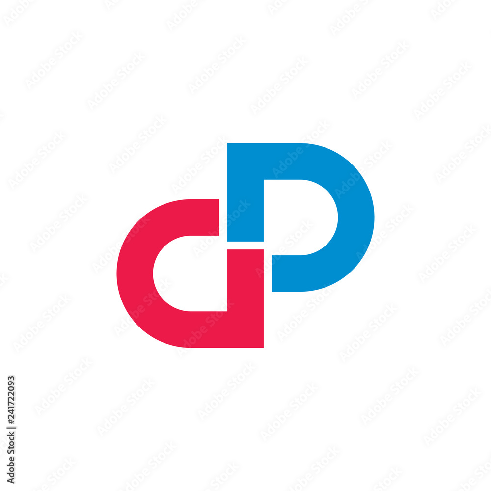 letters dp infinity design logo vector letters dp infinity design logo vector