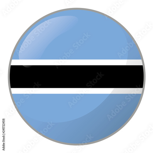 Free Download Icon representing round button flag of Botswana. Ideal for catalogs of institutional materials and geography - GFXLoad