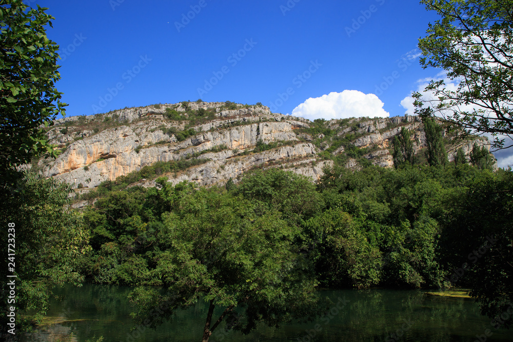 Fototapeta premium Roski slap.Krka river in Krka National Park. Croatia. Dalmatia