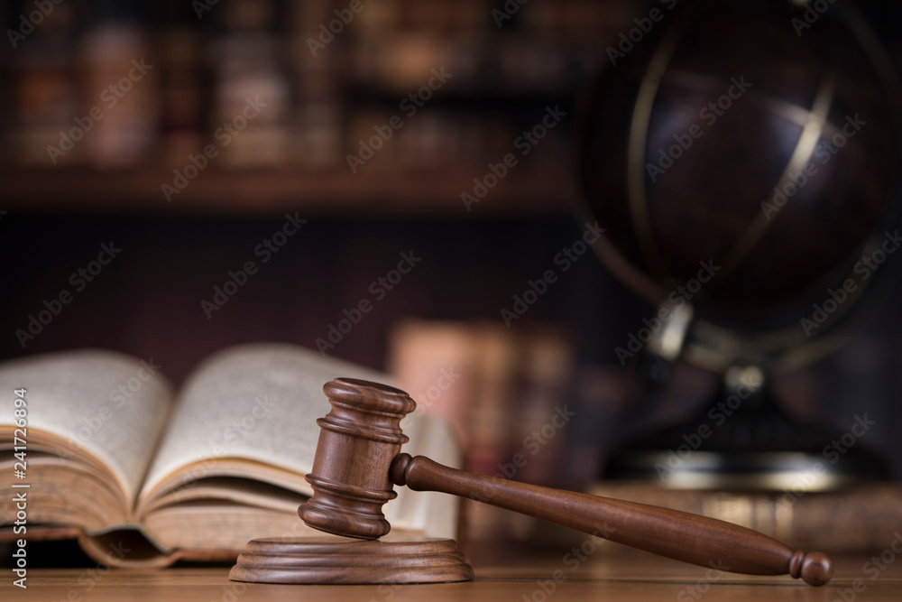 Globe, Law and justice concept Globe, Law and justice concept