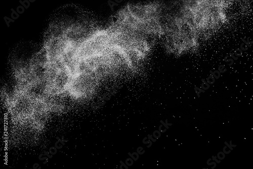 white powder splash for makeup artist or graphic design