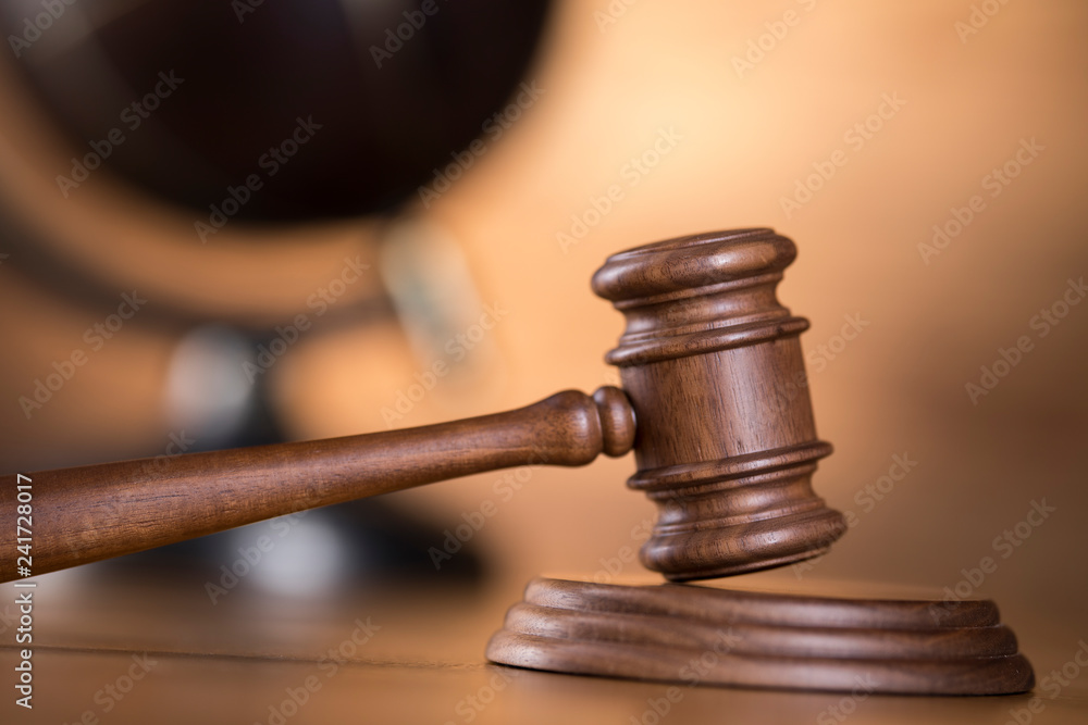 Globe, Law and justice concept Globe, Law and justice concept