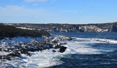 Winter seascape along the Killick coastline, Newfoundland Canada