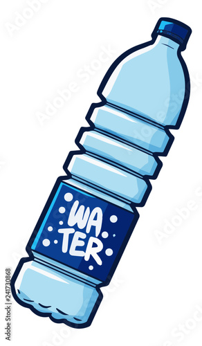 Cute and funny water packaging - vector