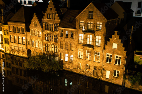 Ghent Canal Housing Long Exposure